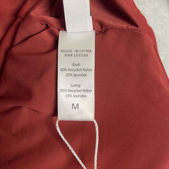 Andie Swim The Dalia Bikini Top Burgundy Gold Clasp Adjustable Padded Medium NWT - Picture 10 of 11
